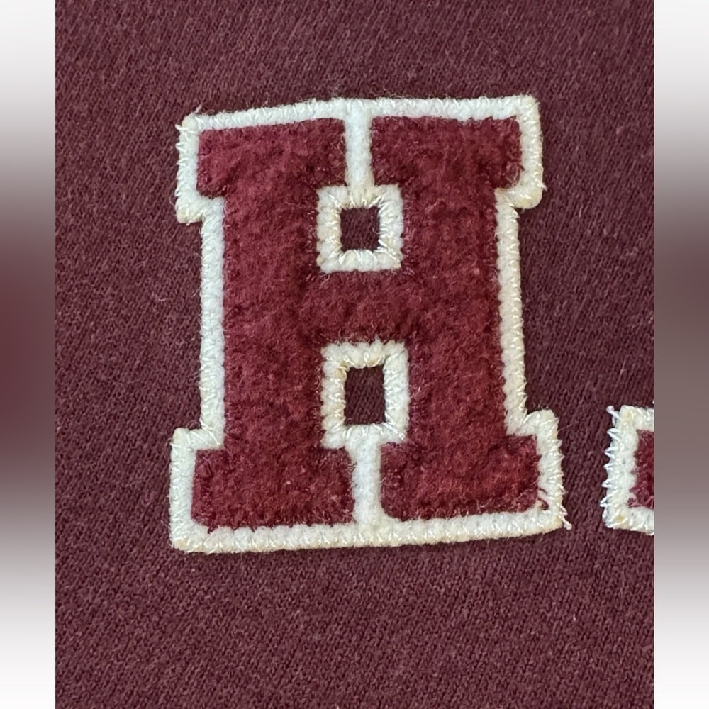 Vintage 90’s Harvard University Champion Sweatshirt Embroidered Felt Spell Out - Picture 6 of 9